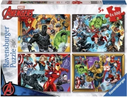 Ravensburger puzzle Marvel: Avengers 4x100 dielikov