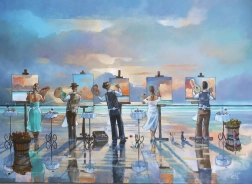 Puzzle ANATOLIAN Maľovanie búrky – 1000 dielikov