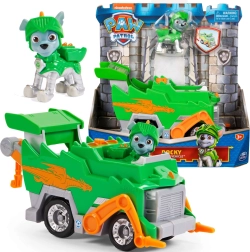 Paw Patrol rytierske záchranné vozidlo Rocky s figúrkou