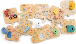 Puzzle Učíme sa číslice Farma