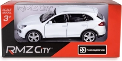 Kovový model RMZ City Porsche Cayenne 1:32 biely s pull-back pohonom