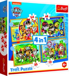 Puzzle Tlapková patrola prázdniny