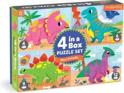 Mudpuppy puzzle dinosaury sada 4 v 1
