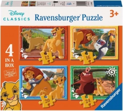 Ravensburger puzzle Levie kráľ 4 v 1