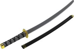 Samurajský meč s pošvou