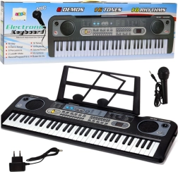 Elektronický klávesový nástroj s mikrofónom pre deti