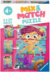 Ravensburger puzzle mix&match: morské panny a morské príšery