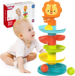 Woopie Baby guľôčková dráha s levíkom