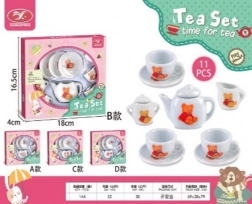 Keramická čajová súprava kvety pre deti