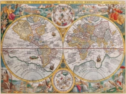 Ravensburger puzzle historická mapa 1500 dielikov