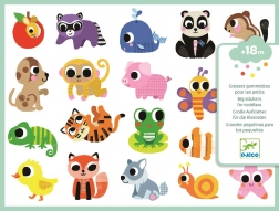 Nálepky pre najmenších - Hravé zvieracie mláďatá