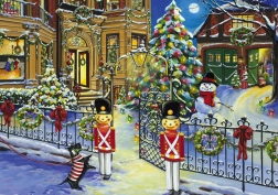 Puzzle Vianočný dom 1000 dielikov BLUEBIRD