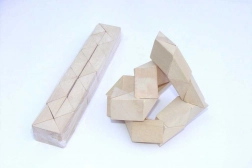 Drevený hlavolam Had Prírodný