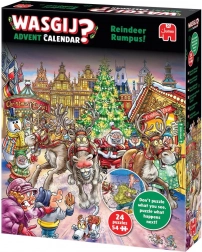 adventný kalendár puzzle wasgij splašené soby 24×54 dielikov