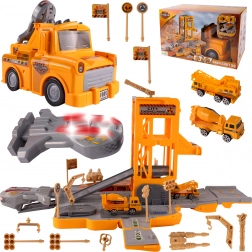 Stavebné parkovisko transformujúce sa na auto