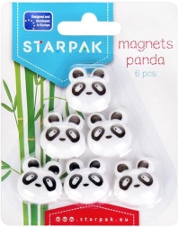 Magnetky panda 6 ks