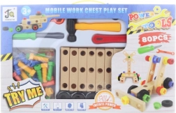 Skrutkovacia stavebnica pre deti – 80 dielov