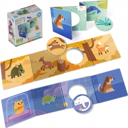 Sada 3 interaktívnych leporel Zvieratká KukiKuk