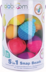 Trefl Stavebnica Lalaboom 5v1 Spojovacie korále 24 dielov