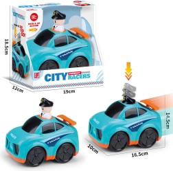 Policajné auto so zatláčacím mechanizmom