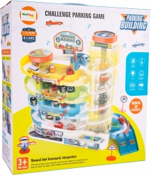 parkovacia garáž s 5 poschodiami a 6 autíčkami