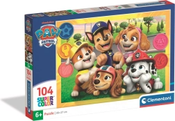 Puzzle 104 Super Color PSIA HLIADKA od Clementoni