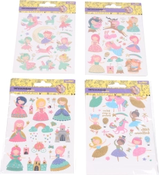 Tetovacie obtlačky pre deti 10,5 × 15 cm – dievčenské motívy