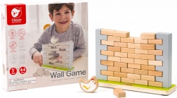 Drevená balančná hra spadnutá sliepka CLASSIC WORLD, 44 dielov