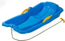 Plastové sane s brzdami Baby Mix Karol modré