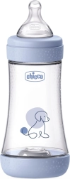 Chicco antikoliková dojčenská fľaša Perfect5 240 ml s cumlíkom Physio, stredný prietok 2m+