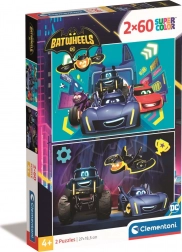 Puzzle Batwheels 2x60 dielikov