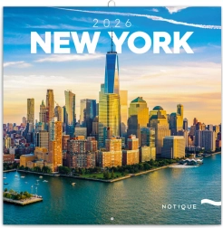 Poznámkový kalendár New York 2026