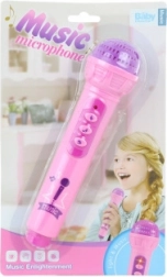 Mikrofón ružový na batérie