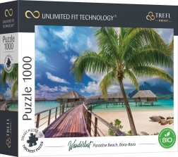 Puzzle TREFL UFT Wanderlust: rajská pláž na Bora Bora, 1000 dielikov