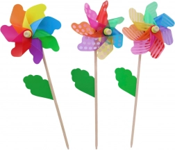 Drevený veterník s tyčkou 18 cm