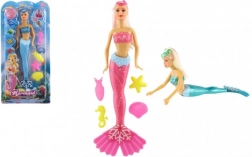 Bábika morská panna s doplnkami do vody 34 cm