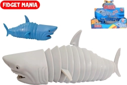 Antistresový fidget žralok Klik Klak 18 cm – 2 farby