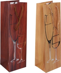 Darčeková taška na fľašu strednej veľkosti