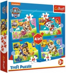 Puzzle 4v1 Labková Patrola Biežiaci Psíci