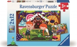 Ravensburger puzzle Kúzelný svet rozprávok 2×12 dielikov