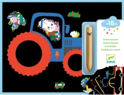 Vyškrabávacie autá pre najmenších od Djeco