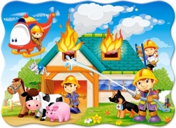 Puzzle Hasičská stanica v akcii 30 dielikov