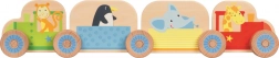 Drevená stavebnica Môj malý vláčik so zvieratkami
