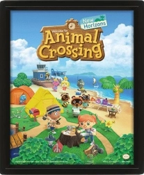 3D obraz Animal Crossing s lentikulárnou tlačou