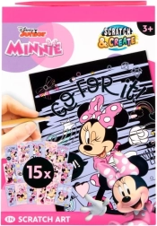 Vyškriabavacia kniha DISNEY MINNIE A5 – kreatívna sada 15 obrázkov