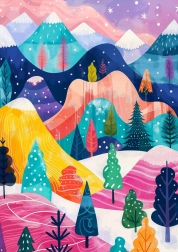 Puzzle Zimná paleta 1000 dielikov