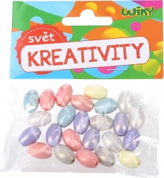 Farebné koráliky – mix pastelových farieb 15 g