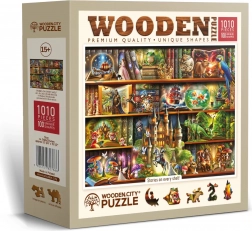 Wooden City drevené puzzle Príbeh na každej polici – 1010 dielikov