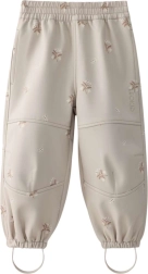 Detské softshellové nohavice LEOKID Vic Silver Cloud Flower – Veľ. 104