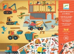 Súprava s presúvacími obrázkami Autá Djeco